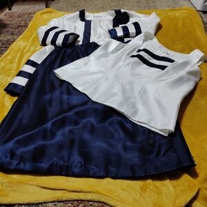 Massini White and Navy Outfit